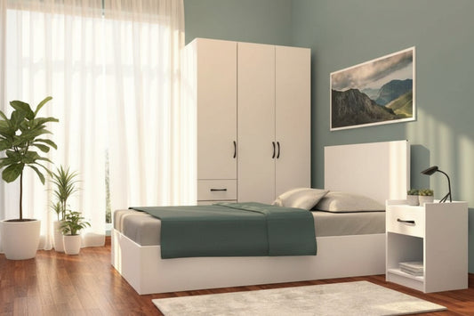 غرفة نوم اطفال لون ابيض-GW-BedR-5