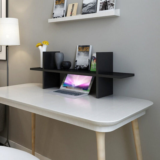 رف حائط خشب ام دي اف أسود- 60×15×30 سم