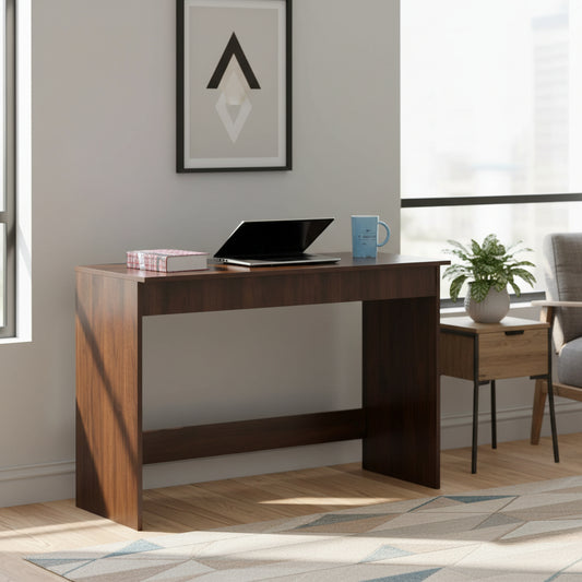 مكتب كمبيوتر خشب بني - طاولة دراسة خشب - ترابيزة مكتب خشب