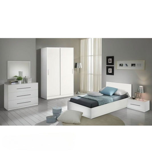 غرفة نوم اطفال لون ابيض-GW-BedR-1