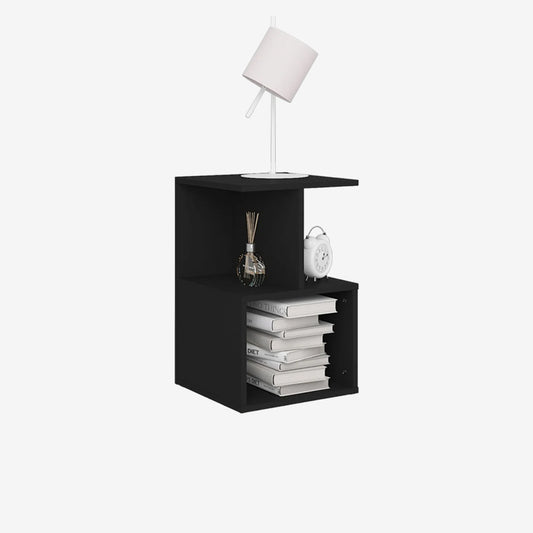 كومود خشب ام دى اف أسود - 55×35×33 سم